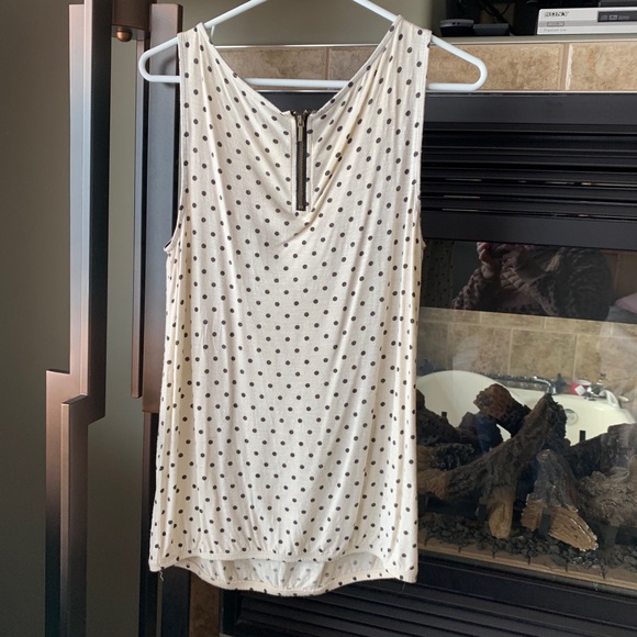 Loft Polka Dot Shell Top - Picture 2 of 5